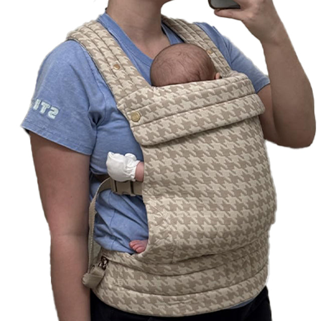 Porte-bébé ergonomique motif pied-de-poule .