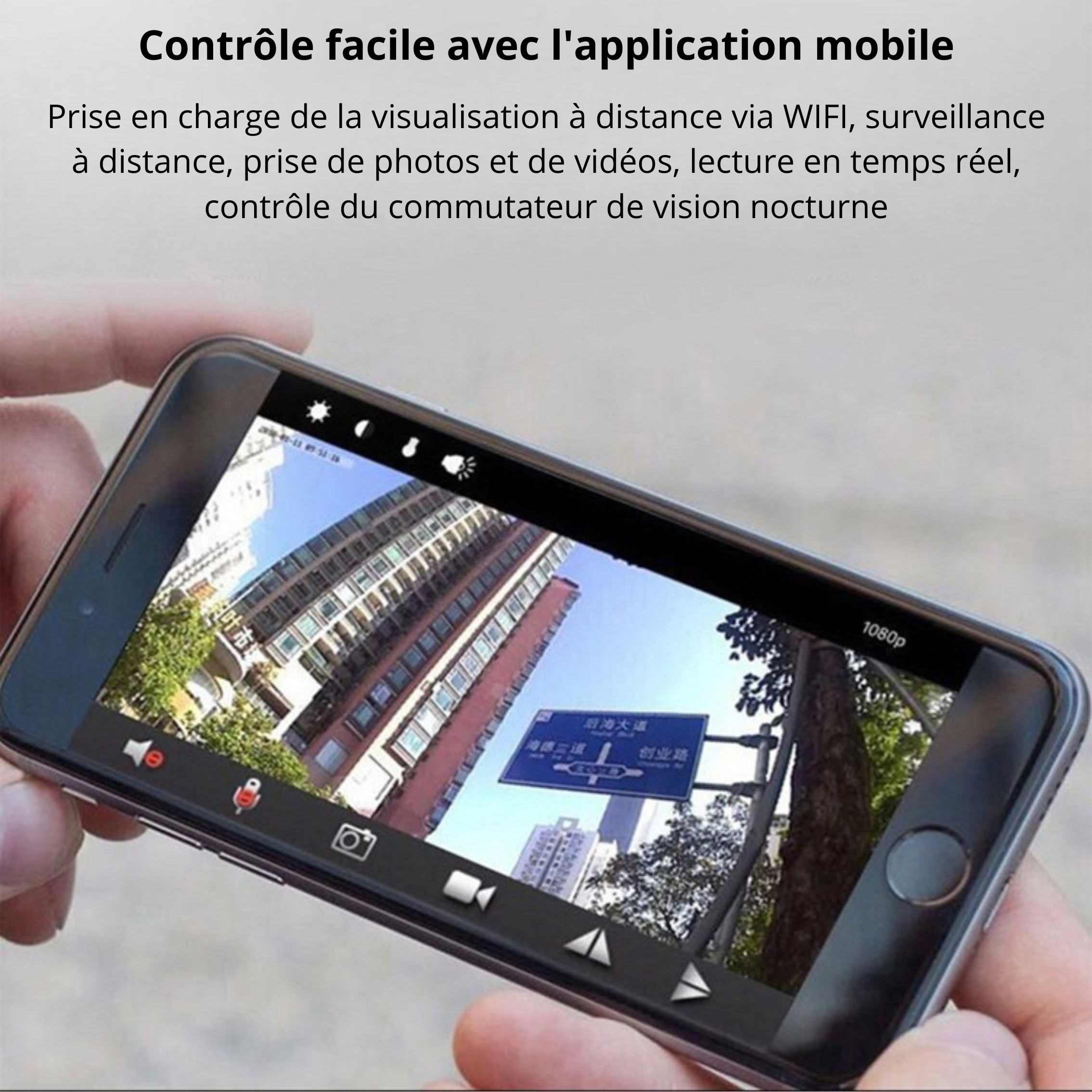 Caméra wifi intelligente pour surveillance en direct
