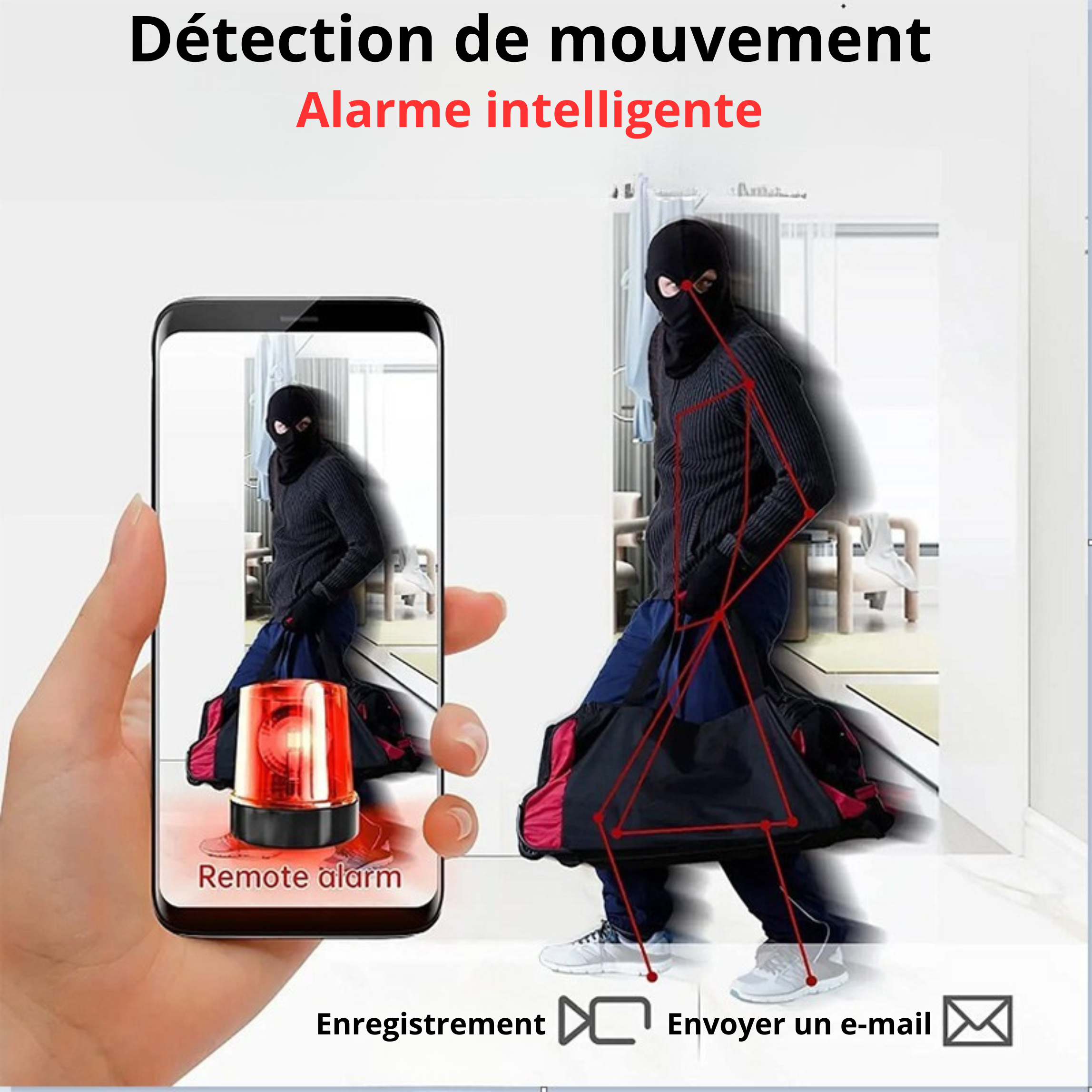 Caméra wifi intelligente pour surveillance en direct