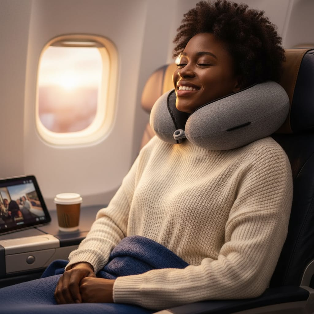 Oreiller de voyage en mousse à mémoire de forme