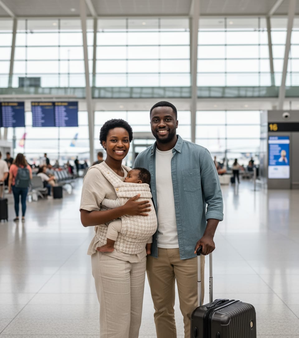 Porte-bébé ergonomique motif pied-de-poule .